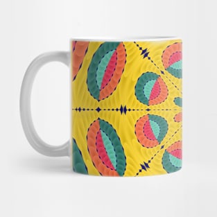 Textured tropical mandala Mug